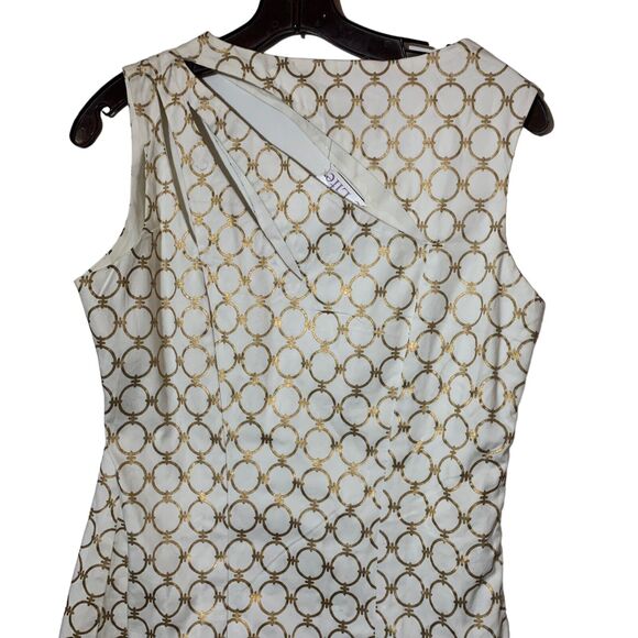 Gretchen Scott Designs Dress Short Golden Geometric Small NWT - Picture 4 of 7